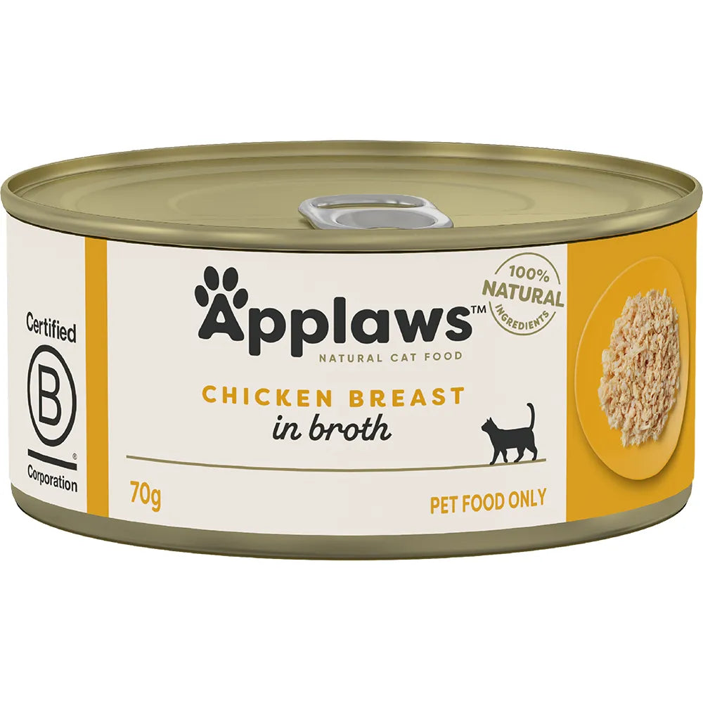 Applaws CAT Chicken Breast in Broth 70g