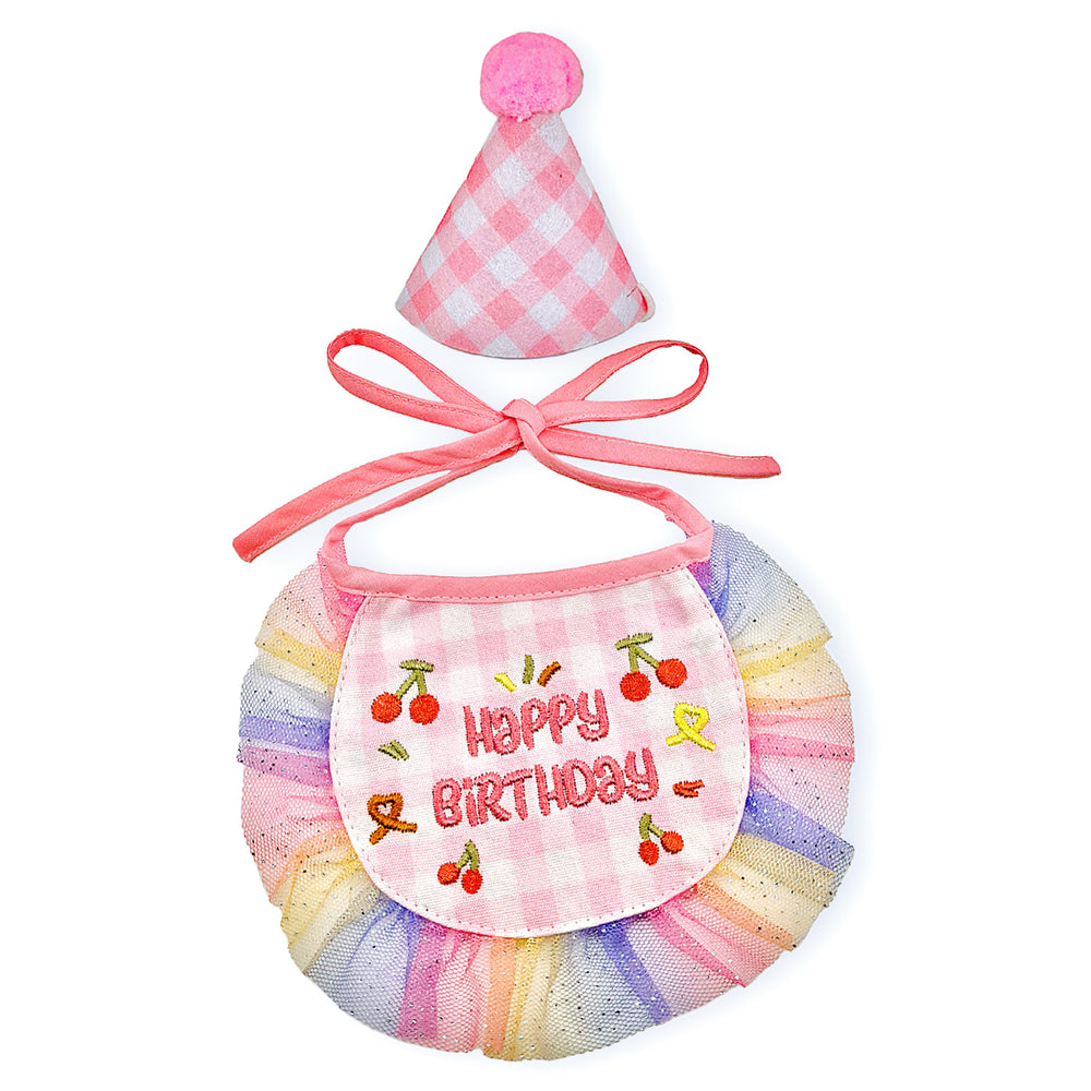 Frill Party Hat & Bib Set — 1