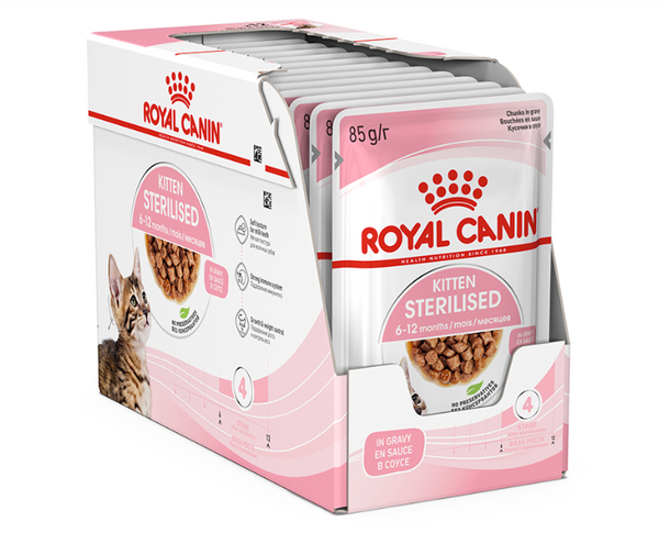 Royal Canin CAT Kitten Sterilised Gravy 85g x 12pk