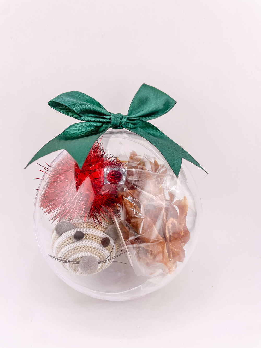 10cm Cat Treat Bauble with Toys — 1