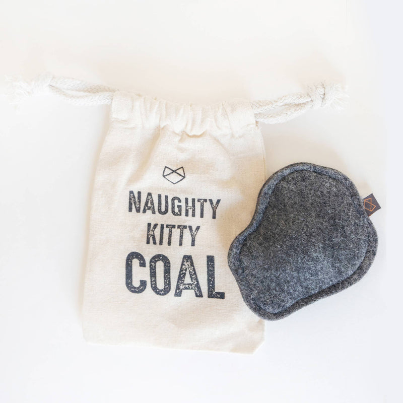 NAUGHTY KITTY COAL - CATNIP TOY