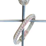 Pretty in Pink Pearl and Rhinestone Collar: PINK / 14