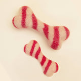 CANDY CANE HOLIDAY WOOLBONE Dog Toy: Large