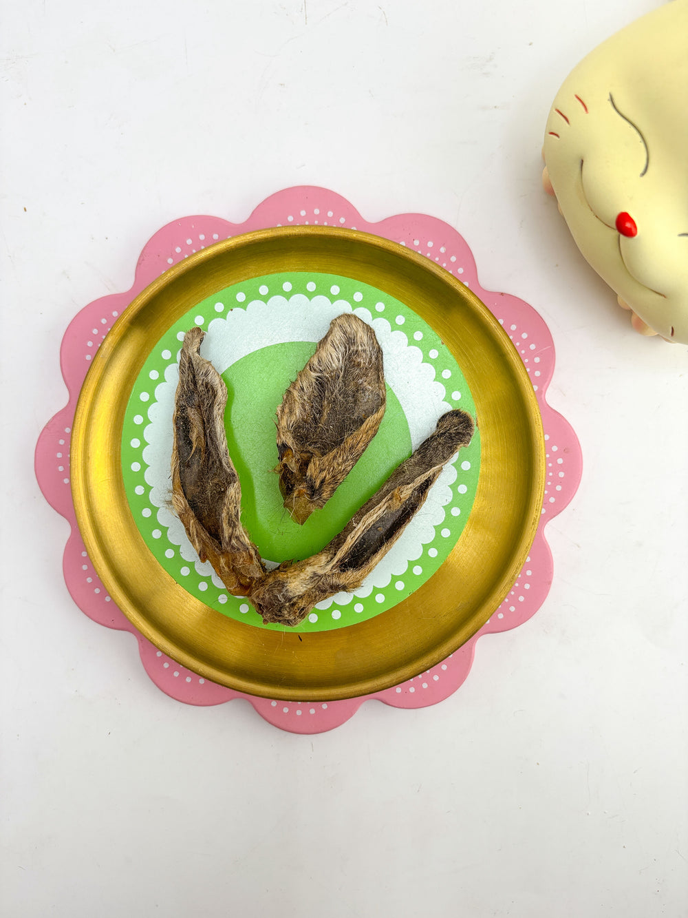 *CAT TREAT* Wild Rabbit Ears w/ Fur