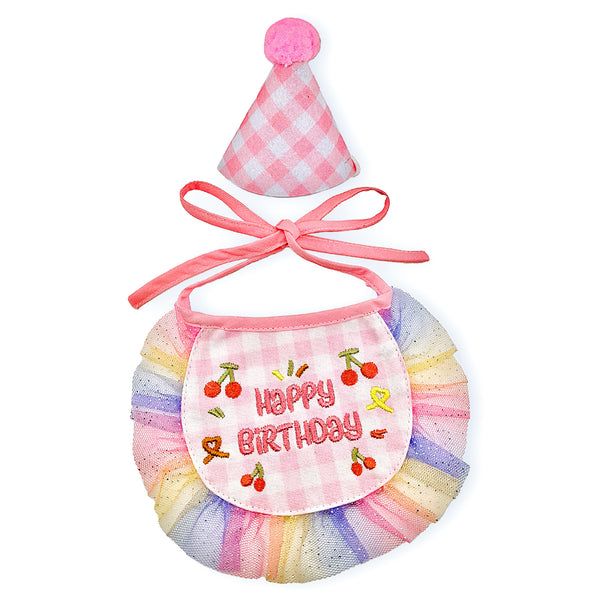 Frill Party Hat & Bib Set — 1