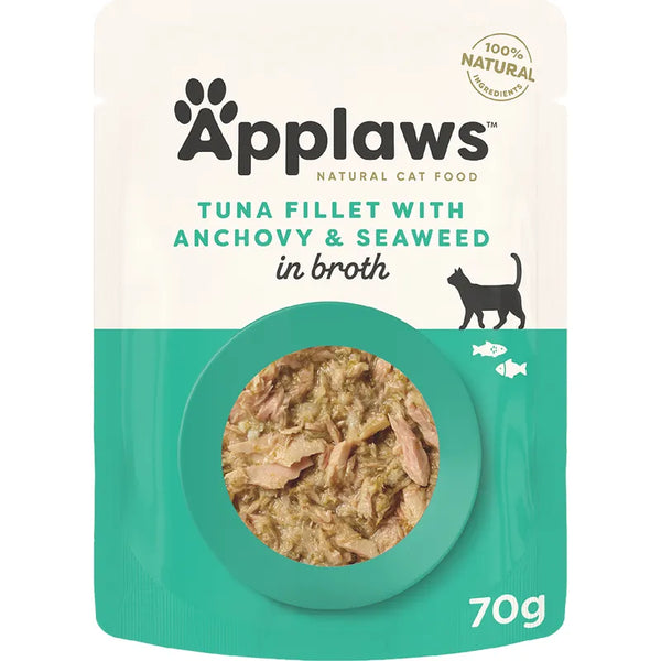 Applaws CAT Tuna fillet & Anchovy 70g x 16pk
