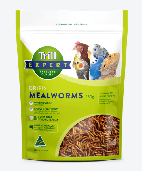 TRILL EXPERT DRIED MEALWORMS 250G