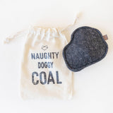 NAUGHTY DOGGY COAL Holiday Squeaker Dog Toy